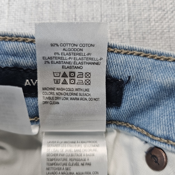 LUCKY BRAND Jeans Button Fly Ava Skinny Light Blue - Picture 8 of 14